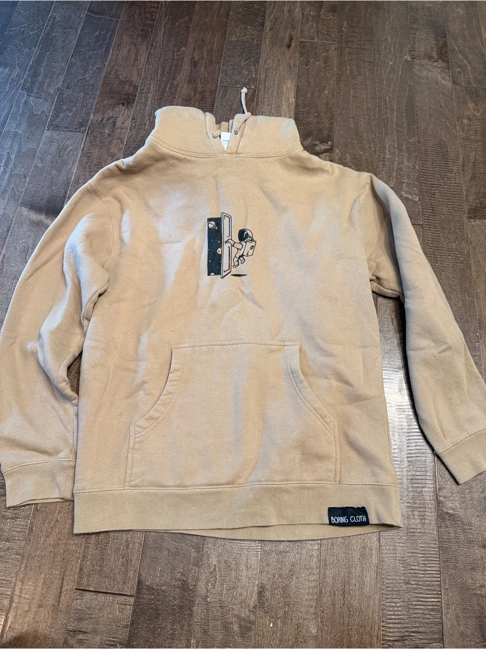 Men's Tan Hoodie Sweatshirt